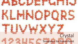  Presentation with numbers - Amazing slide deck having food resources - letters and numbers alphabet backdrop and a lemonade colored foreground