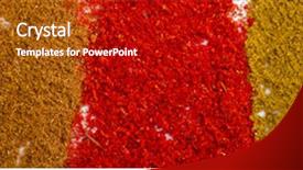  Presentation with food saffron - Amazing slide deck having food saffron - border pano line of powder backdrop and a crimson colored foreground