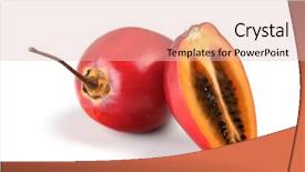  Presentation with tv show studio camera - Colorful presentation enhanced with food scarcity - studio shot of tamarillo fruit backdrop and a lemonade colored foreground