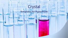  Presentation with food science - Beautiful PPT theme featuring food science - laboratory glassware in laboratory backdrop and a sky blue colored foreground