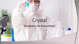  Presentation with testing - Theme featuring food scientist testing new stuff background and a  colored foreground