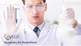  Presentation with testing - Cool new theme with food-scientist-testing-new-stuff backdrop and a sky blue colored foreground