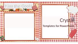  Presentation with scrapbook - Theme having food scraps - chef square frame scrapbook template-insert background and a lemonade colored foreground