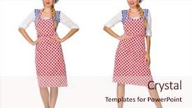  Presentation with white relativity theory - Presentation consisting of food services collage - woman cook isolated background and a lemonade colored foreground