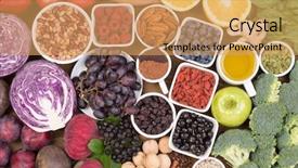  Presentation with antioxidant - Theme enhanced with food sources of natural antioxidants background and a yellow colored foreground