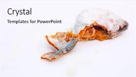  Presentation with mold - Theme having food spoilage - orange in decomposition with peniccilum background and a sky blue colored foreground