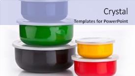  Presentation with plastic containers - Amazing PPT layouts having food storage - colourful plastic containers isolated backdrop and a light blue colored foreground