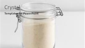  Presentation with food white - Presentation design featuring food-storage-eating-and-cooking background and a light gray colored foreground