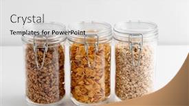  Presentation with white healthy food - Presentation having food-storage-healthy-eating background and a white colored foreground