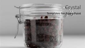  Presentation with white healthy food - Slide set with food-storage-healthy-eating background and a light gray colored foreground