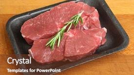  Presentation with steaks - Amazing PPT theme having chaos theory - abstract black background with red backdrop and a tawny brown colored foreground