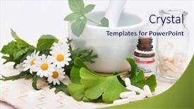  Presentation with alternative medicine - Slides having lead fire - woman firing a gun with background and a dark gray colored foreground