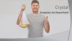  Presentation with eco sustainability - Theme enhanced with food-sustainability-and-eco-living background and a light gray colored foreground