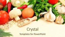  Presentation with cooking - Presentation with food tempalates - cooking concept groceries on wooden background and a cream colored foreground