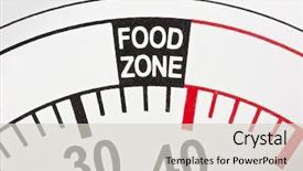  Presentation with refrigerator - Beautiful slide set featuring food temperature - macro detail of typical refrigerator backdrop and a light gray colored foreground