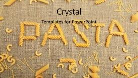  Presentation with pasta - Theme featuring food theme conceptual background background and a  colored foreground