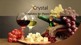  Presentation with blue cheese - Presentation theme with food thermometer - composition with wine blue cheese background and a coral colored foreground