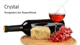  Presentation with blue food - Cool new presentation theme with food thermometer - wine tasty blue cheese backdrop and a white colored foreground