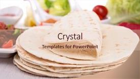  Presentation with bread - Slide deck enhanced with food tortillas - bread and ingredient background and a lemonade colored foreground