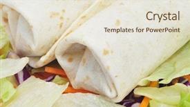  Presentation with mexican food - Audience pleasing PPT layouts consisting of food tortillas harina - closeup of a pair backdrop and a sky blue colored foreground