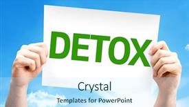  Presentation with detoxification - Colorful slides enhanced with detoxification - detox card with a beautiful backdrop and a cool aqua colored foreground