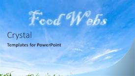  Presentation with complex - PPT theme having food-webs-complex-interconnections background and a light blue colored foreground