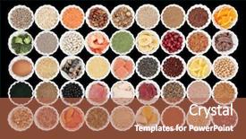  Presentation with food body - Theme with food with high nutritional value background and a red colored foreground