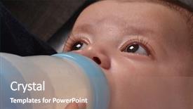  Presentation with mother baby - Cool new slides with foodborne - mother feeding baby boy backdrop and a coral colored foreground