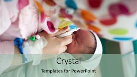  Presentation with breast feeding - Slides consisting of foodborne - muslim woman first feeding her background and a mint green colored foreground