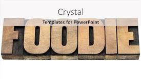  Presentation with wood - Colorful PPT layouts enhanced with foodie-word-isolated-text backdrop and a white colored foreground