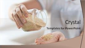  Presentation with cooking - Beautiful presentation theme featuring fiber foods - cooking and home concept backdrop and a mint green colored foreground