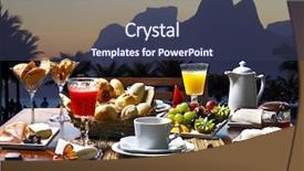  Presentation with rio negro river - Beautiful slide deck featuring foods place travel - breakfast rio de janeiro backdrop and a tawny brown colored foreground