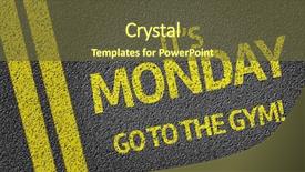  Presentation with gym - Audience pleasing slide set consisting of diabetic foot - it's monday go backdrop and a tawny brown colored foreground