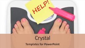  Presentation with diabetic foot - Audience pleasing PPT theme consisting of diabetic foot - woman' s feet on bathroom backdrop and a coral colored foreground