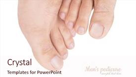  Presentation with oil well pad - PPT theme having foot ankle anatomy - beautiful well-groomed male legs male background and a sky blue colored foreground