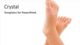  Presentation with pink and white roses shabby chic country - Presentation theme consisting of foot children - child feet isolated on white background and a  colored foreground