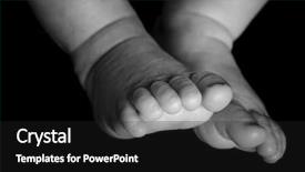  Presentation with black baby - PPT theme featuring  background and a  colored foreground