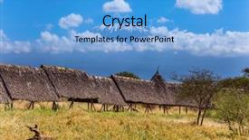  Presentation with fairy - Amazing slide set having foot of mount kilimanjaro kenya backdrop and a light blue colored foreground