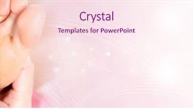  Presentation with foot massage - Slide deck having foot reflexology - feet massage background and a  colored foreground