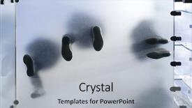  Presentation with bottom up - Slide set consisting of foot steps - standing on glass from bottom background and a  colored foreground