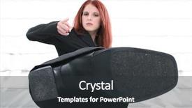  Presentation with angry - PPT theme consisting of foot stomping - beautiful angry young woman background and a dark gray colored foreground