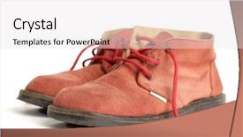  Presentation with holy quran old book - Colorful presentation theme enhanced with foot stomping - old worn red boots backdrop and a  colored foreground