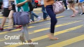  Presentation with hong kong - Slides having turning on car air conditioning background and a ocean colored foreground