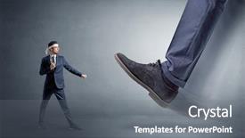  Presentation with karate - Audience pleasing theme consisting of foot treading small young karate backdrop and a  colored foreground