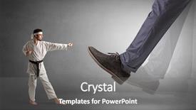  Presentation with foot raio x - Audience pleasing PPT theme consisting of foot treading small young karate backdrop and a  colored foreground