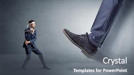  Presentation with foot raio x - Colorful PPT layouts enhanced with foot treading small young karate backdrop and a gray colored foreground