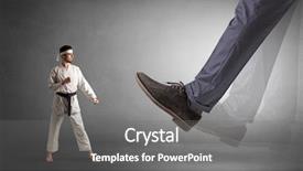  Presentation with foot pathology - Amazing PPT layouts having foot treading small young karate backdrop and a gray colored foreground