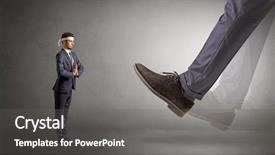  Presentation with foot raio x - PPT theme consisting of foot treading small young karate background and a gray colored foreground