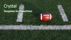  Presentation with football - Presentation with football-between-the-hashmarks background and a tawny brown colored foreground