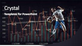  Presentation with statistics - Slides having football game statistics mixed media background and a black colored foreground